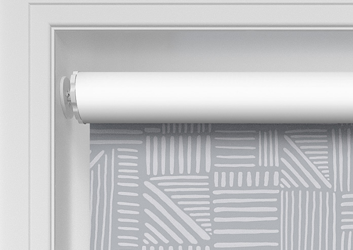 Irregular Tiles, Classic Grey - Twist&Fit Roller Blind - Image 10